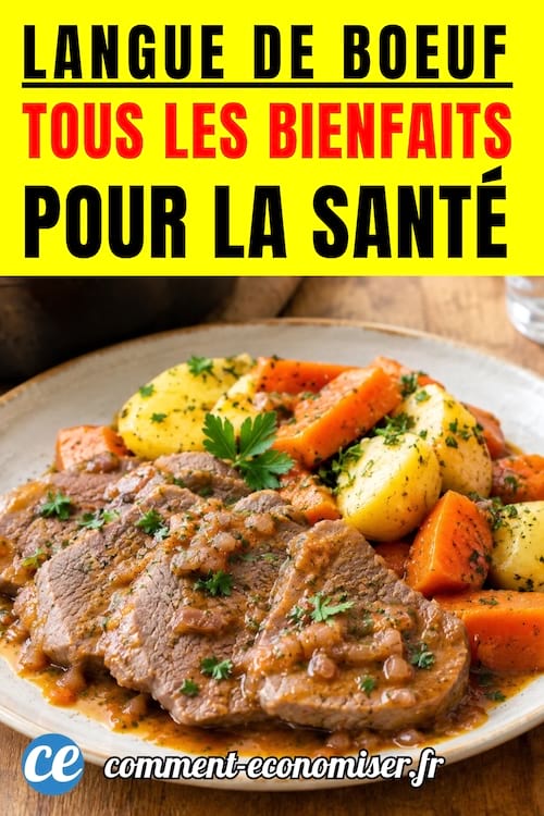 De la langue de boeuf dans une assiette