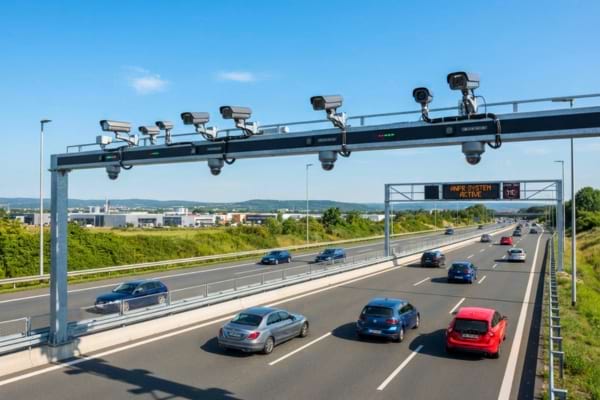 Des caméras sur une autoroute