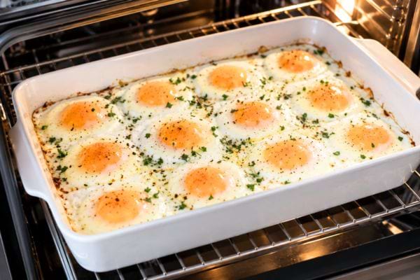 12 oeufs au plat au four