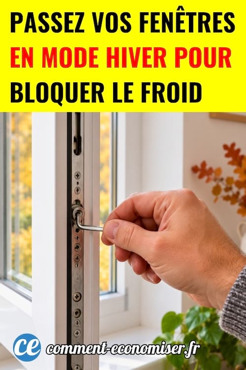 Une personne qui introduit une cl&eacute; allen dans une fen&ecirc;tre pour bloquer le froid