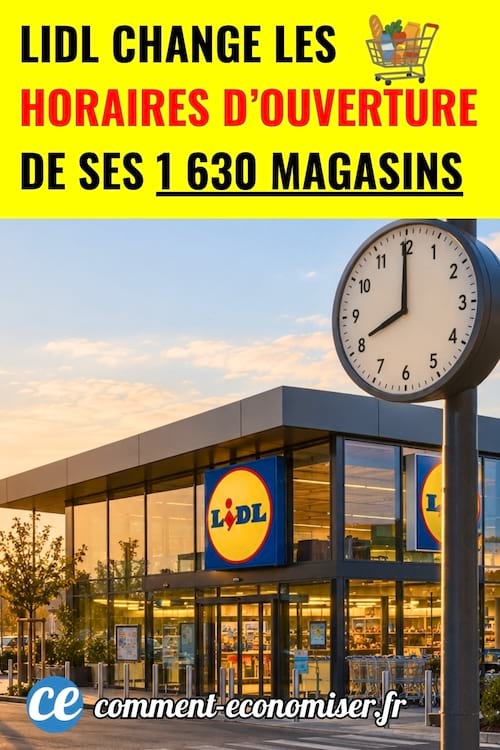 Un magasin Lidl qui ouvre ses portes à 8h00 du matin