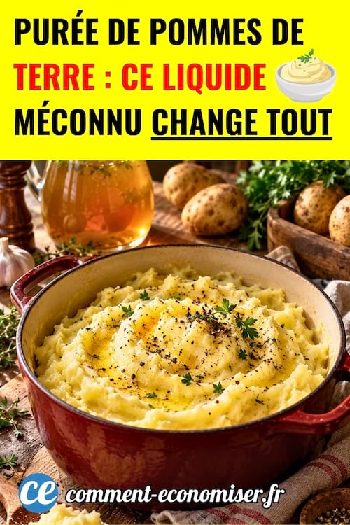 Une casserole de purée de pomme de terre