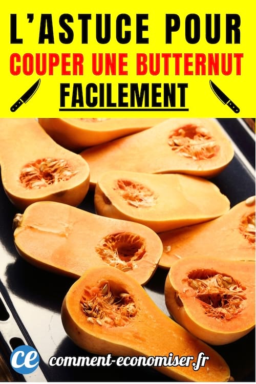 Couper une courge butternut facilement