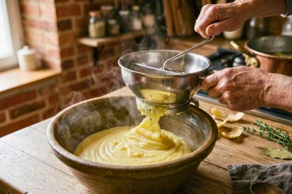 Une purée onctueuse et fumante