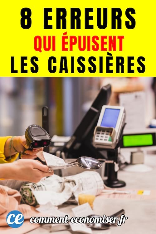 une caissière en train de scanner des articles