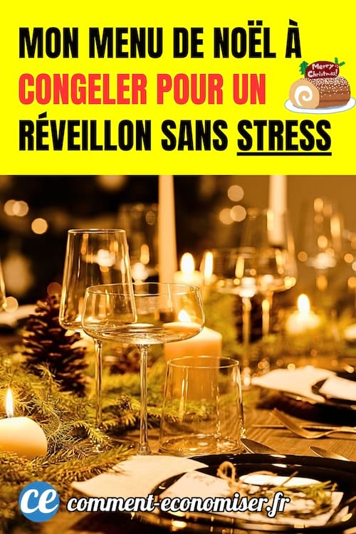 une belle table de Noël décorée avec des bougies, des pommes de pins, des branches de sapin