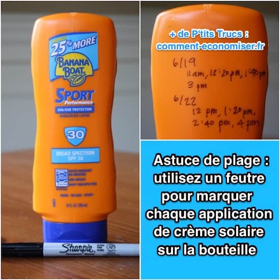 Quelle est l'astuce pour mettre de la crème solaire régulièrement ?