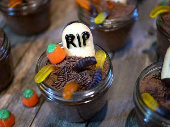 décoration horrible gâteau halloween