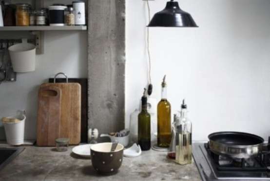 cuisine b&eacute;ton brut