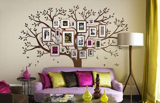 intérieur design sticker mural arbre