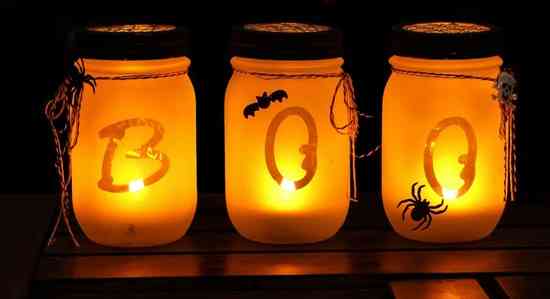lampion givré à fabriquer pour halloween
