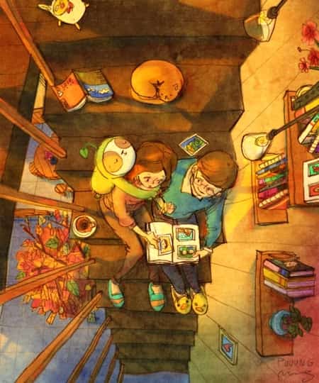 regarder les albums photos en couple