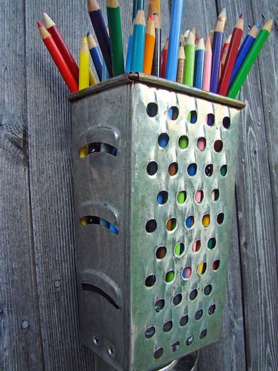 Porte-crayons à grenat à fromage