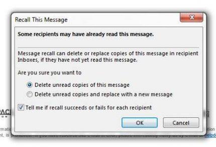 Annuler email outlook