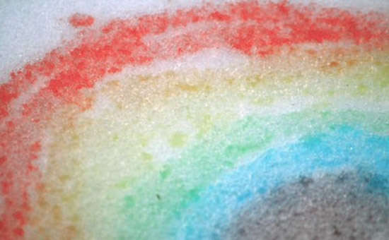 peinture sur la neige