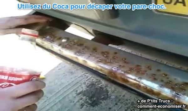 Comment nettoyer le pare-choc de votre voiture avec du Coca-Cola ?