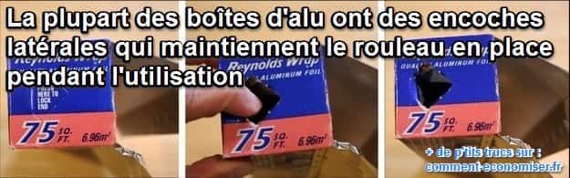 boite en carton pour ranger du papier aluminium