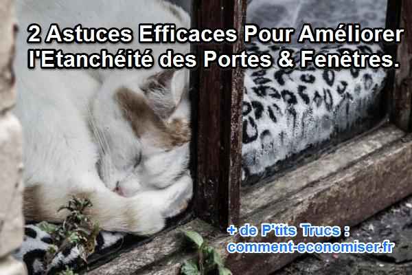 bien isoler ses portes et fenêtre facilement pour faire des économies