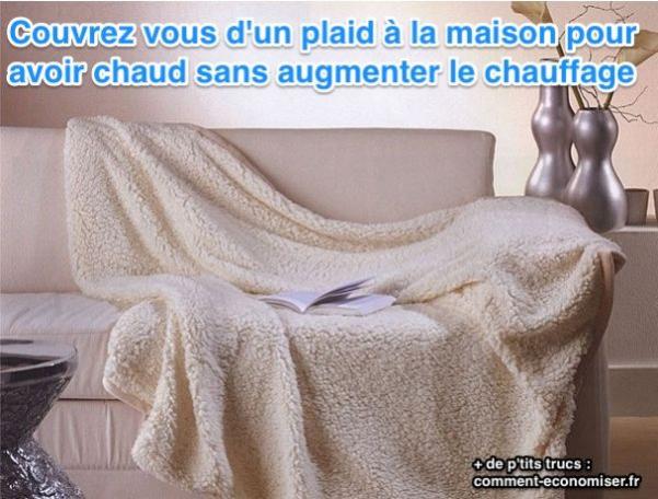 pour avodr chaud l'hiver, couvrez vous d'un plair