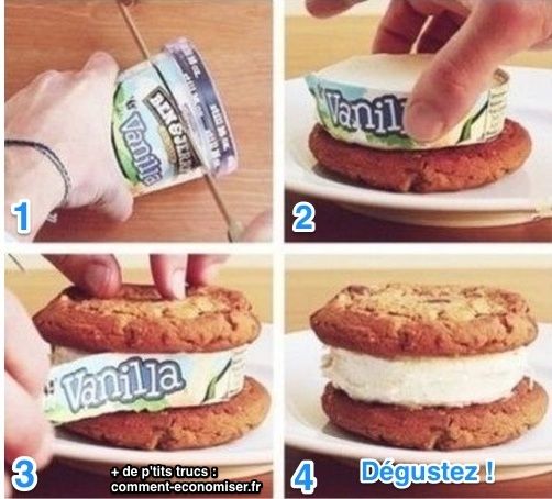 recette facile des cookies à la glace