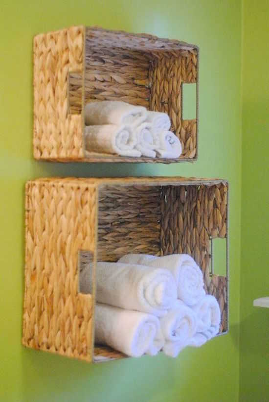 Connaissez-vous l'astuce pour facilement fabriquer des étagères pour les serviettes éponge ?
