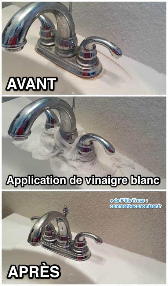 Comment nettoyer les dépôts de calcaire et de moisissure des robinetteries