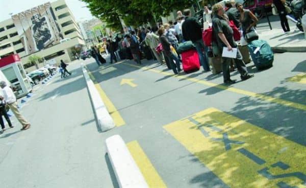File d'attente de Taxi à Cannes