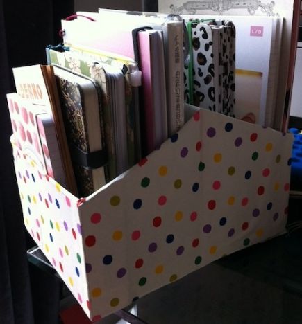 créer un porte document avec des boites à chaussures