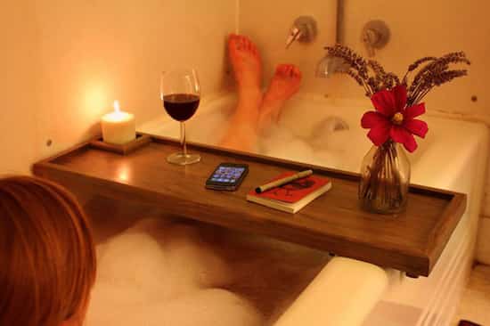 bain moussant avec reste de savons