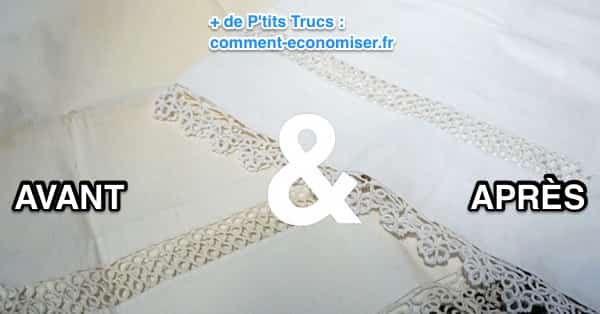 Blanchir taie d'oreiller avec recette naturel