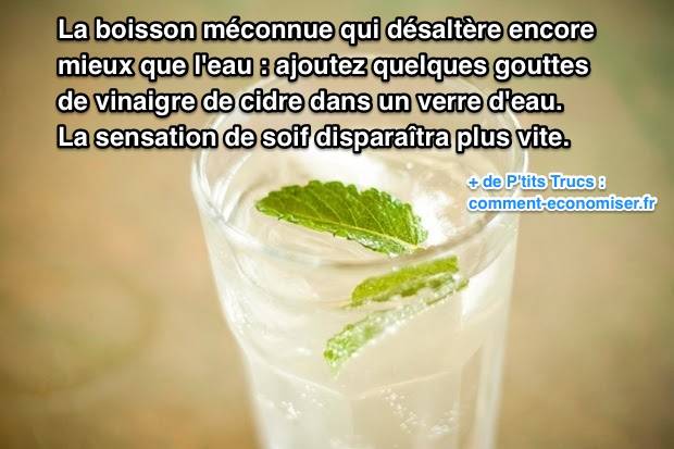 Boisson pour se désaltérer rapidement