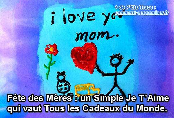 un je t'aime sincère à la place d'un cadeau acheté