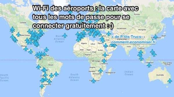 Mots de passe des wifi dans les aéroports