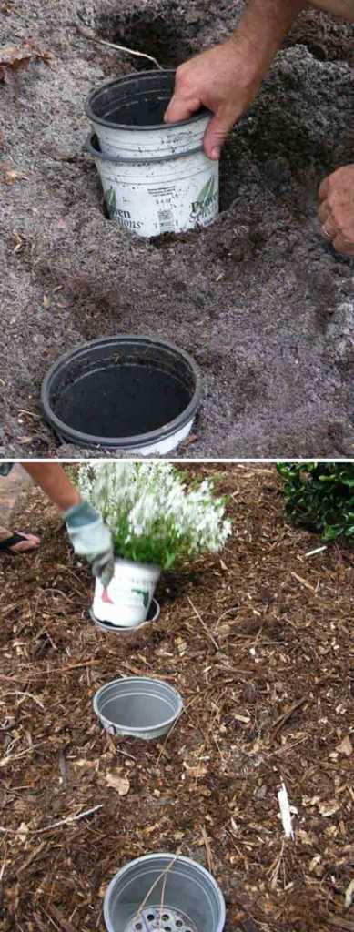 Astuce pour changer les pots de fleurs de places facilement