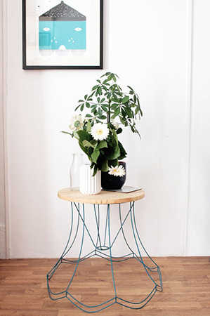 utilisez un abat jour pour faire une table