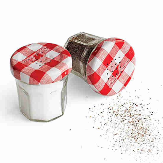 salière et poivrière recyclée