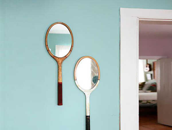 des raquettes deviennent des miroirs