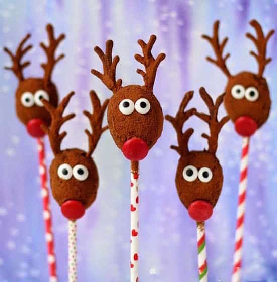 des sucettes en forme de renne