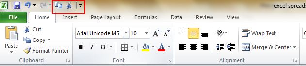 Astuce pour ajouter un raccourci dans le menu du haut de Excel