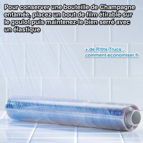 Comment reboucher une bouteille de champagne entamée