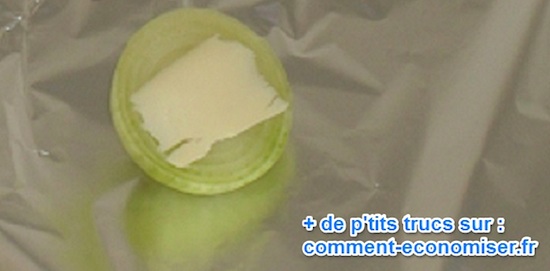 utiliser beurre pour conserver moitié oignon