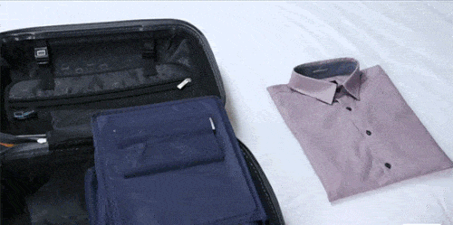 Utilisez une ceinture pour empêcher de froisser les cols de chemises