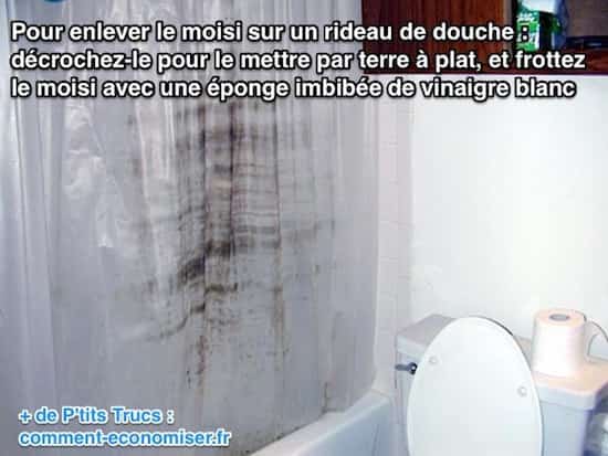 Comment nettoyer le traces de moisissures de vos rideaux de douche ?