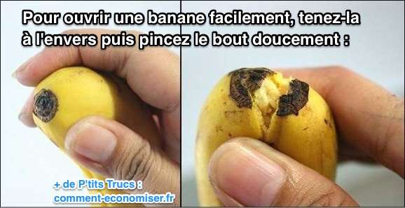 L'astuce pour ouvrir facilement une banane