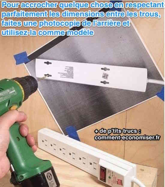 Comment faire des trous à la perceuse aux bons endroits