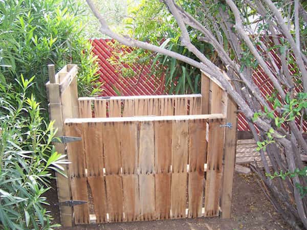 Bac à compost en palette de bois