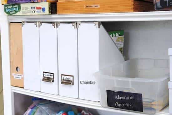 conserver et classer les manuels instructions