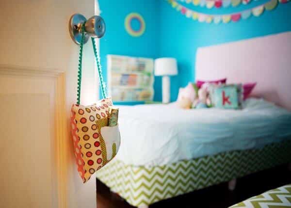 un coussin pour mettre la dent de la petite souris