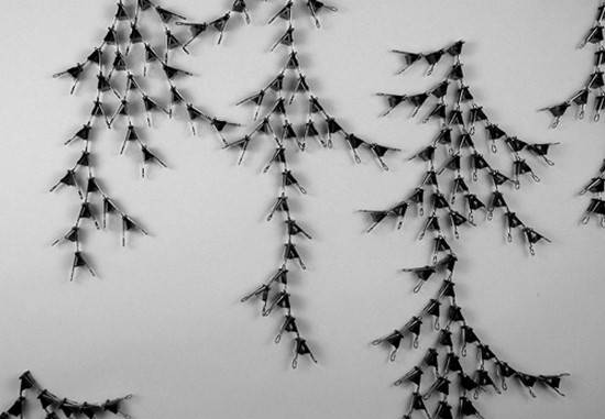 déco originale avec des pinces-notes