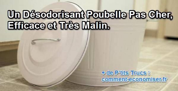 mettez de la litière pour chat au fond de la poubelle pour chasser les mauvaises odeurs